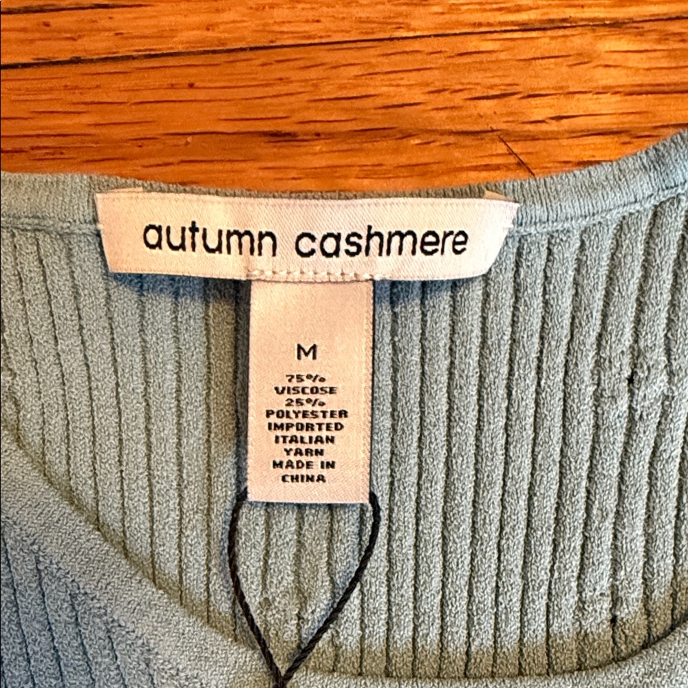 Autumn Cashmere Flower Rib Tank Cornflower - Picture 2 of 4